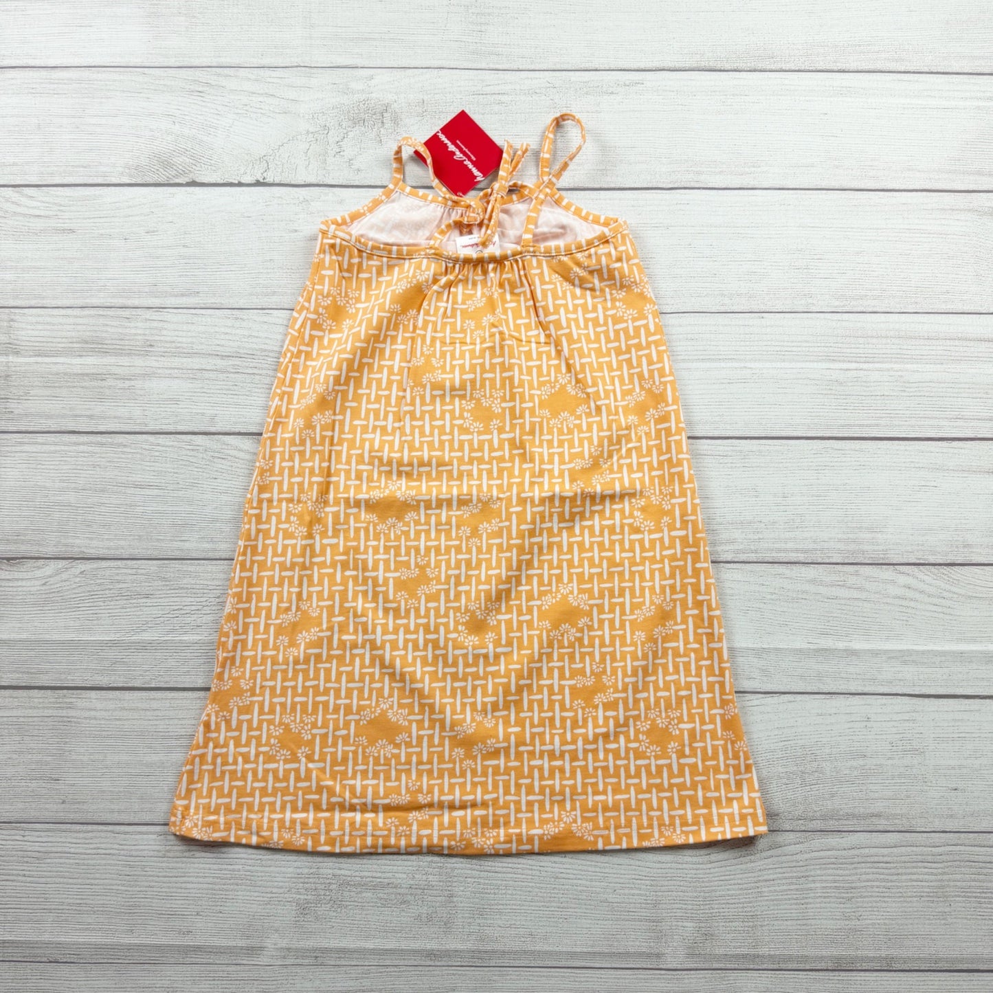 Hanna Andersson Girls Dress Sleeveless Sundress Spaghetti Strap Summer NWT 6-7