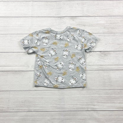 Harry Potter Toddler Shirt Hedwig Owl Print Short Sleeve Tee Wizarding World 4T