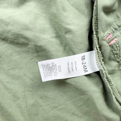 OshKosh Bgosh Green Hooded Jacket Pockets Toddler 18-24 Months