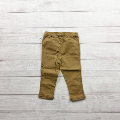 Old Navy Baby Boys Tan Pull On Elastic Waist Pants NWT 18-24 Months