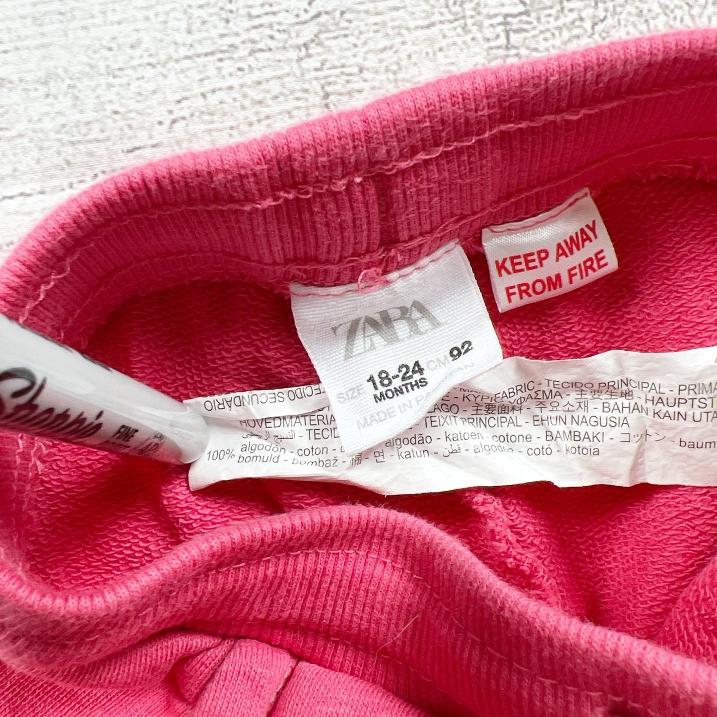 Zara Toddler Boys Pink Pocket Shorts 18-24 Months