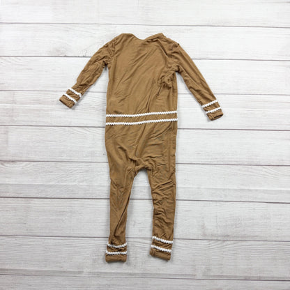 Pottery Barn Kids Baby Pajamas Gingerbread One Piece Sleeper Zip 18-24 Months