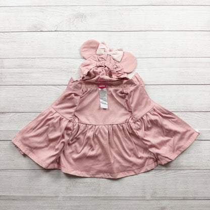 Minnie Mouse Toddler Girls Hooded Jacket Mouse Ears Pink 3T