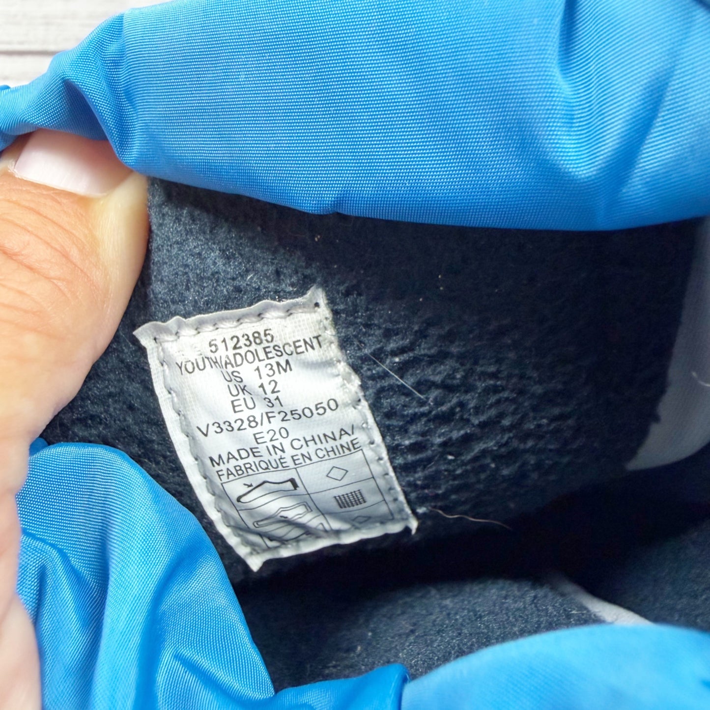 Lands End Toddler Snow Boots Blue Black Waterproof Adjustable Fit 13