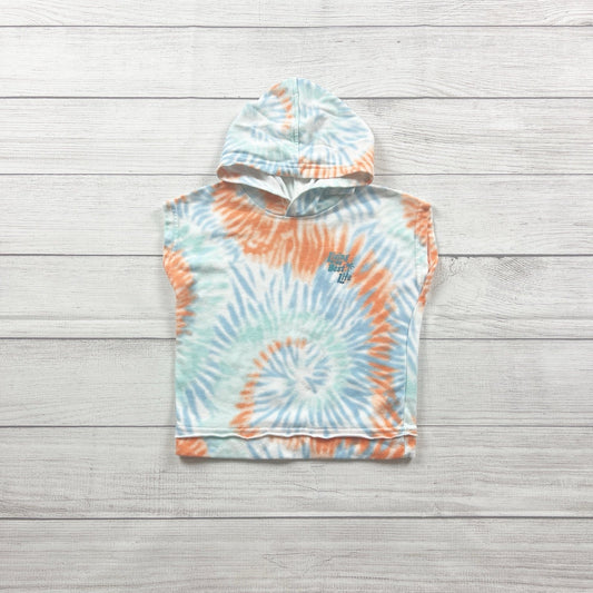 Garanimals Tie Dye Hooded Tank Top Sleeveless Hoodie “Living My Best Life” 3T