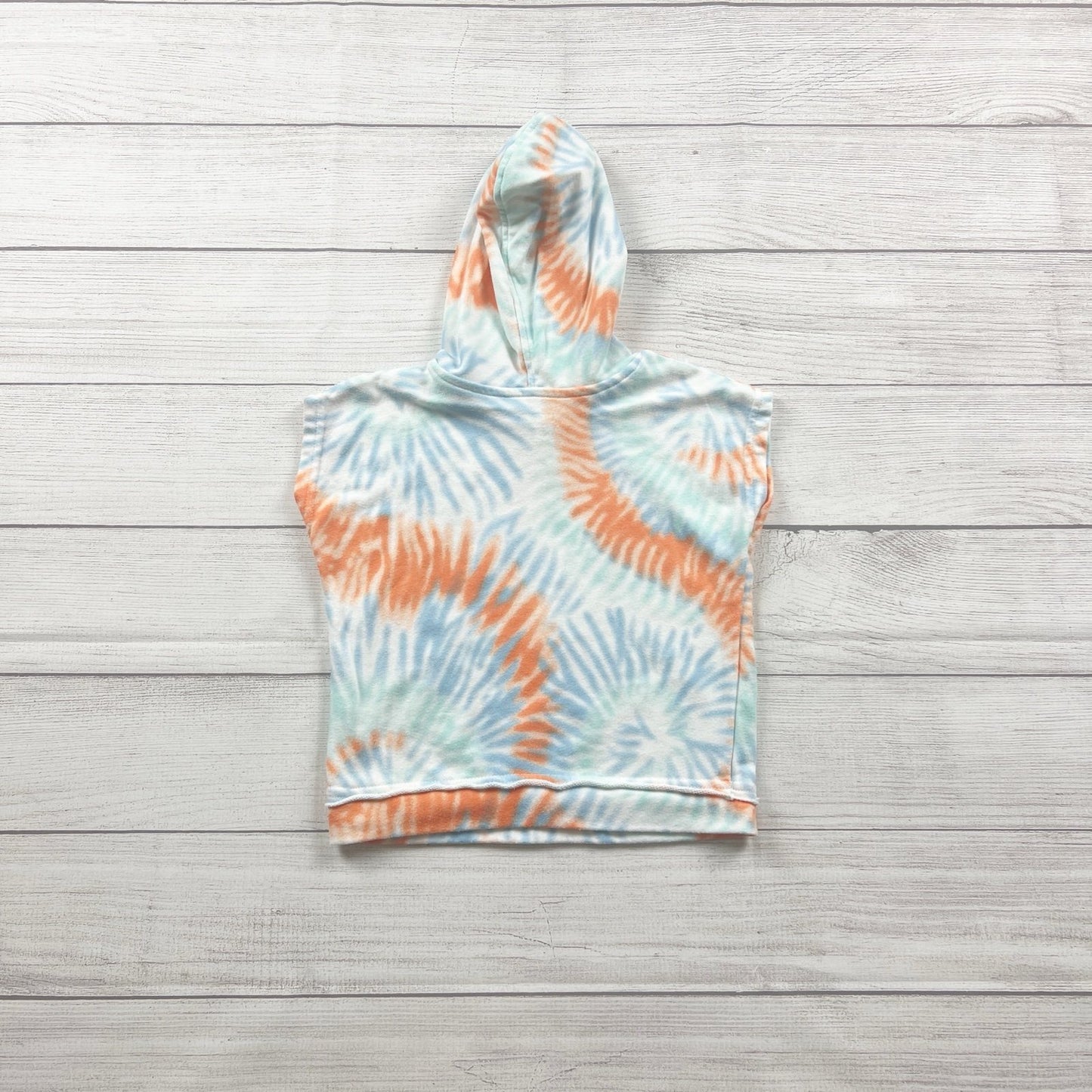 Garanimals Tie Dye Hooded Tank Top Sleeveless Hoodie “Living My Best Life” 3T