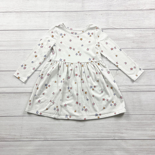 Cat & Jack Toddler Dress Multicolor Star Print Long Sleeve Twirl Dress 4T