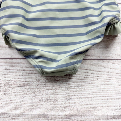 Modern Moments by Gerber Toddler Girl Rash Guard Swimsuit Stripe One Piece 2T