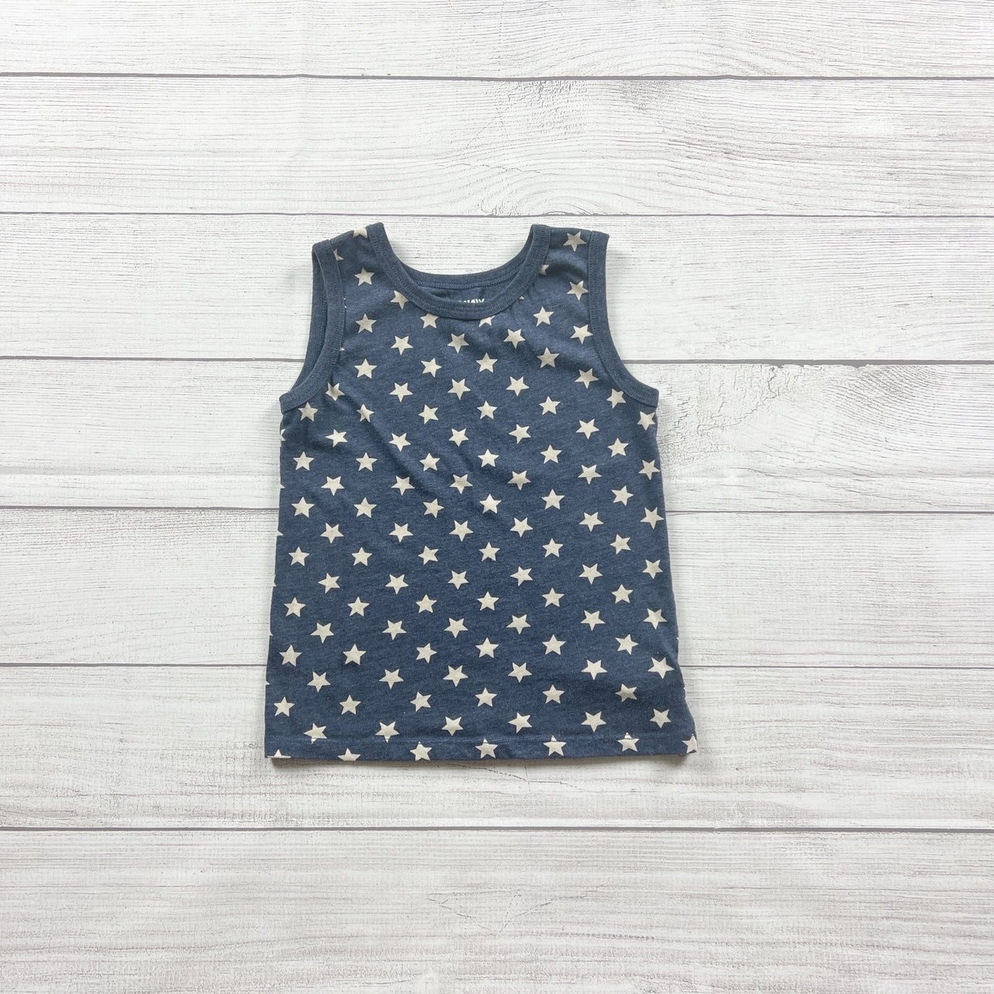 Old Navy Star Print Tank Top Blue Sleeveless Shirt 5T