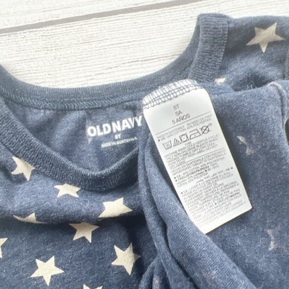 Old Navy Star Print Tank Top Blue Sleeveless Shirt 5T