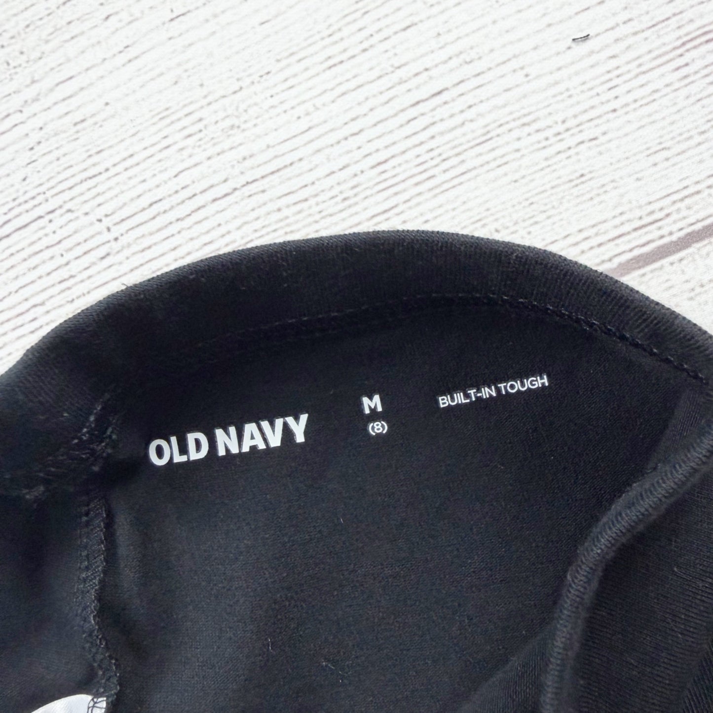 Old Navy Girls Capri Leggings Black Stretch Pull-On Cropped Pants M 8