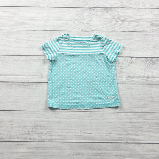 babyGap Toddler T-Shirt Blue Striped Star Print 18-24 Months