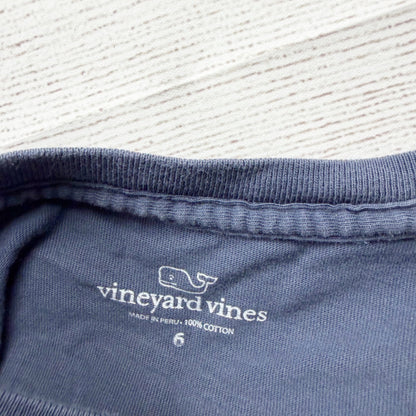 Vineyard Vines Kids Merry Christmas Elf Whale Long Sleeve Navy Shirt 6