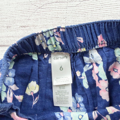 Carter's Girls Floral Print Skirt Navy Comfortable Lightweight Design 6