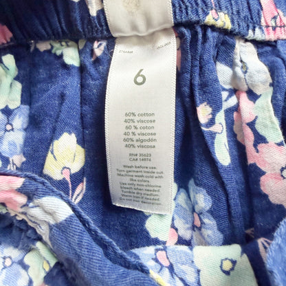 Carter's Girls Floral Print Skirt Navy Comfortable Lightweight Design 6