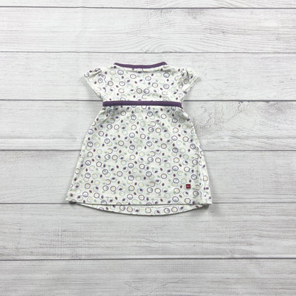 Tea Collection Baby Girl Dress Circle Print Wrap Style 0-6 Months