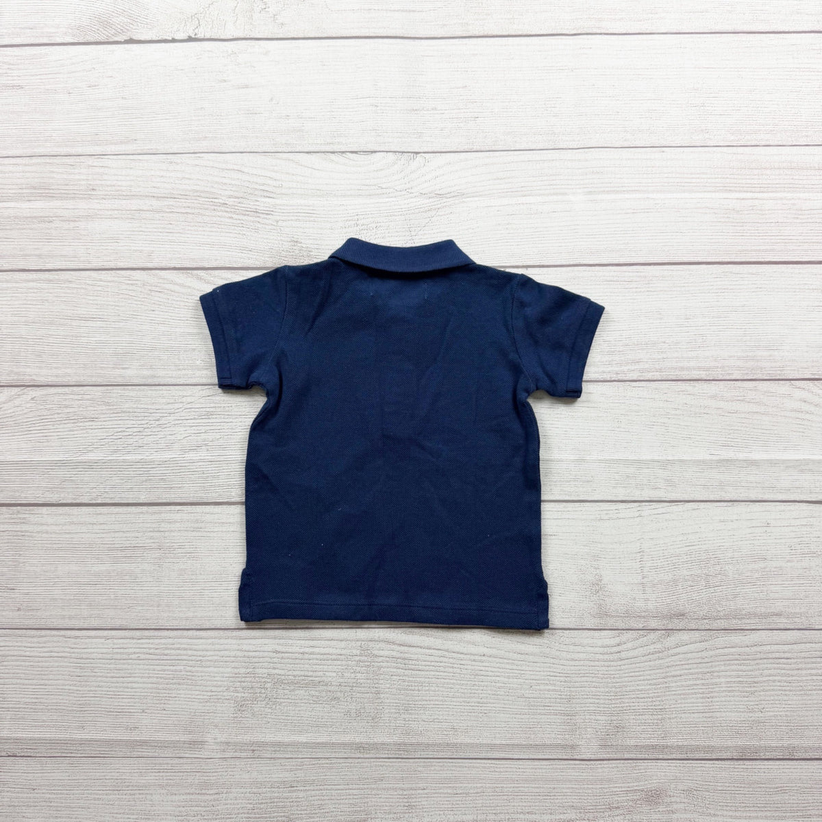 Zara Baby 100% Cotton Navy Blue Polo Shirt Short Sleeve NWT 9-12 Months