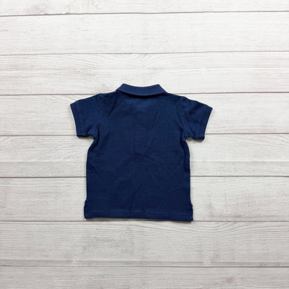 Zara Baby 100% Cotton Navy Blue Polo Shirt Short Sleeve NWT 9-12 Months