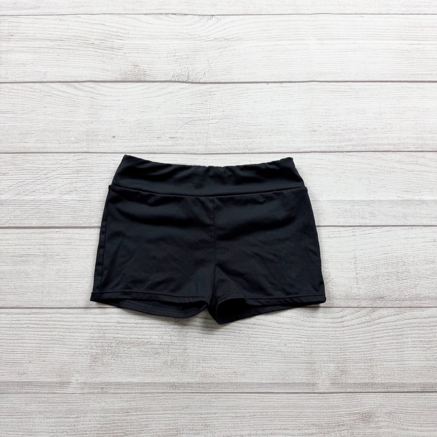 Danskin Freestyle Girls Dance Shorts Black Spandex Activewear Gymnastics 7-8