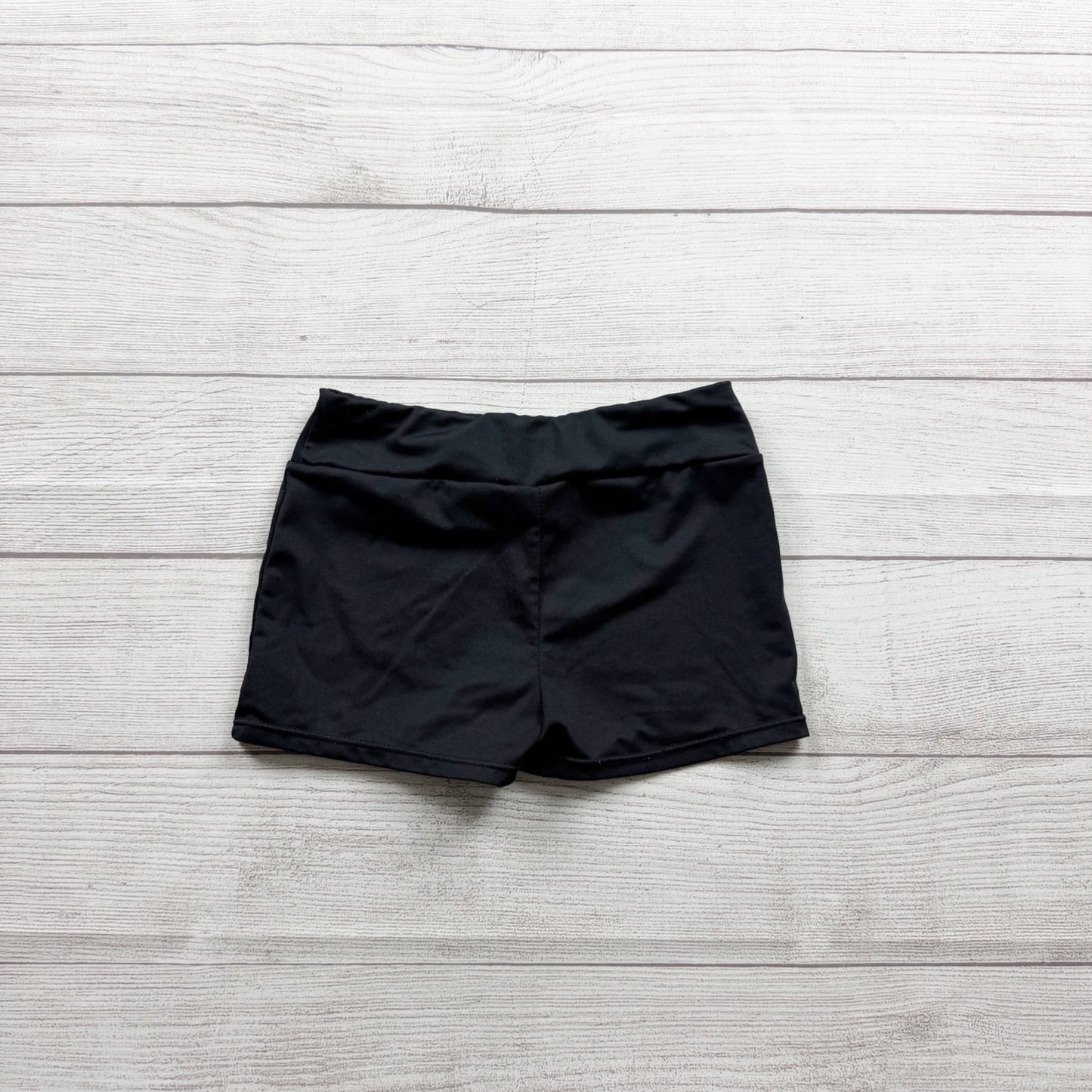 Danskin Freestyle Girls Dance Shorts Black Spandex Activewear Gymnastics 7-8