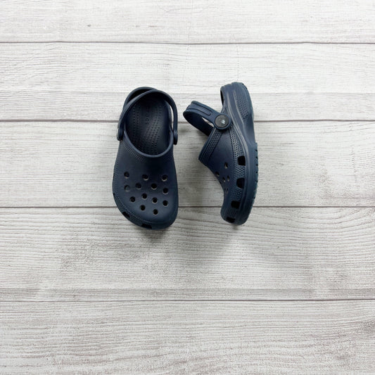 Crocs Kids Toddler Classic Clogs Navy Blue Slip-On Water Shoes 10