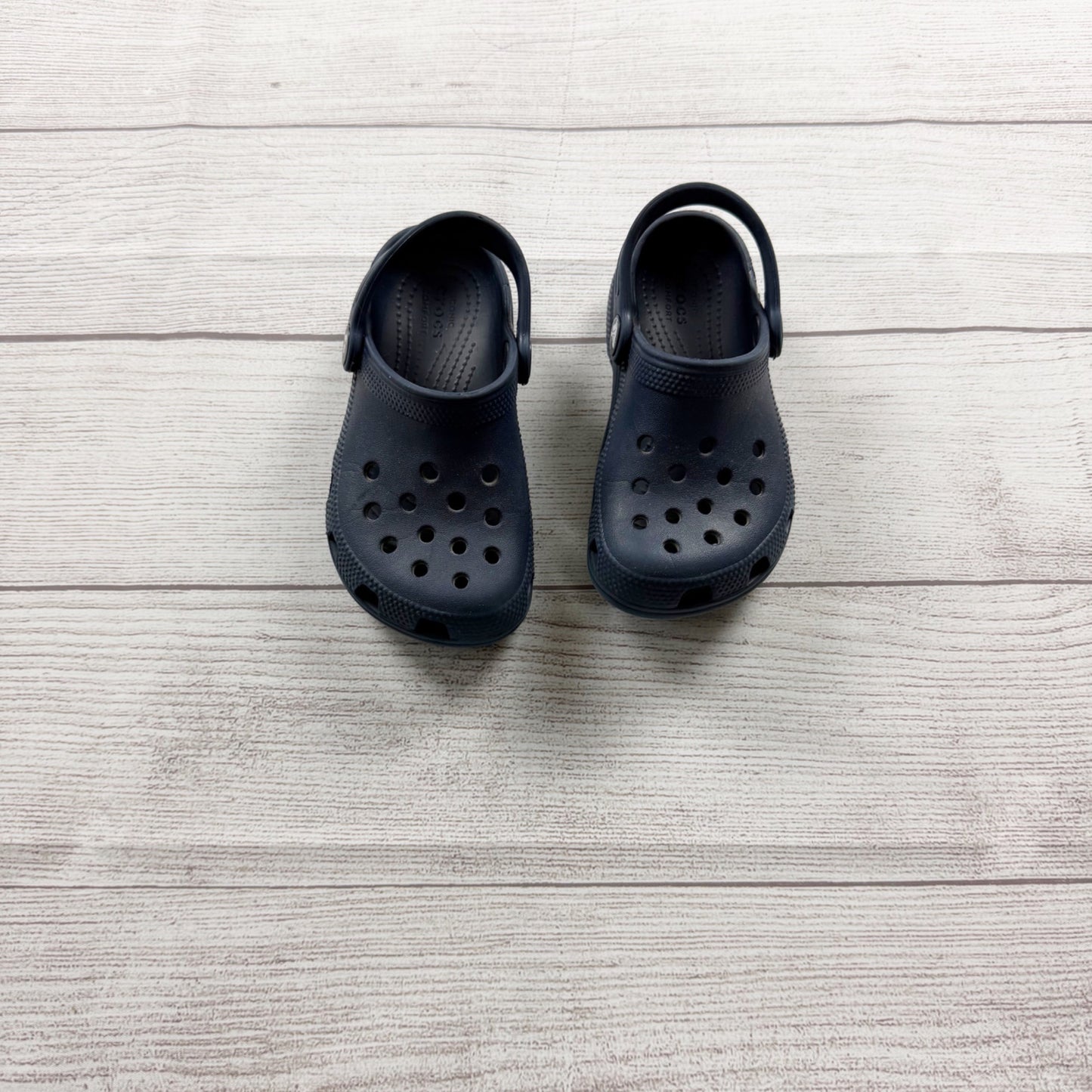 Crocs Kids Toddler Classic Clogs Navy Blue Slip-On Water Shoes 10