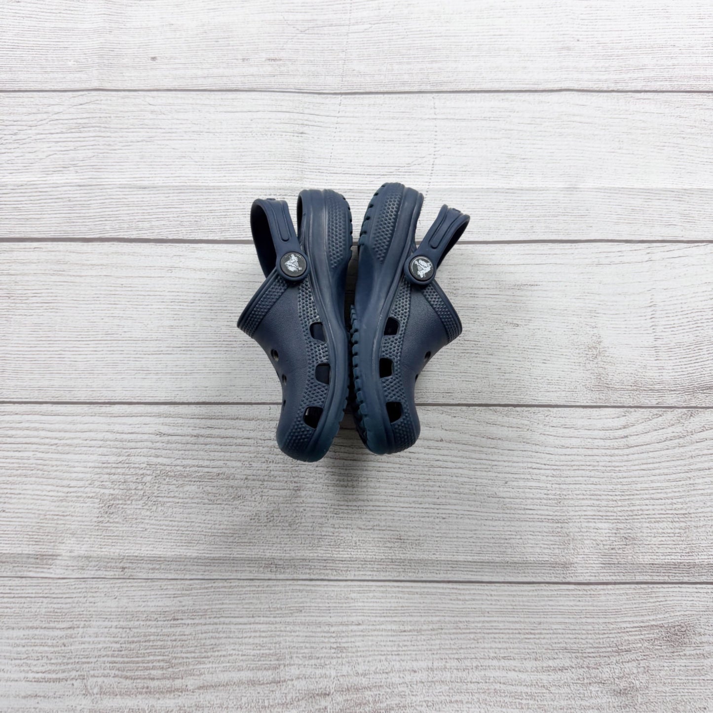 Crocs Kids Toddler Classic Clogs Navy Blue Slip-On Water Shoes 10