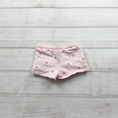Carter’s Baby Girl Pink Floral Shorts Soft Cotton Design Bow 6-9 Months