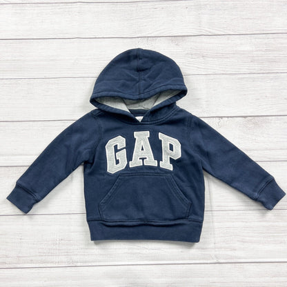 Gap Baby Toddler Navy Blue Pullover Hoodie Logo 18-24 Months