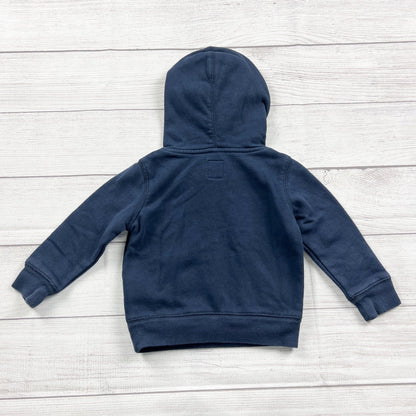 Gap Baby Toddler Navy Blue Pullover Hoodie Logo 18-24 Months