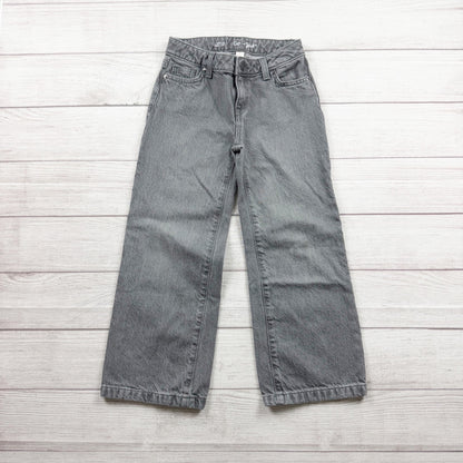 Cat & Jack Gray Wide Leg Jeans Denim Youth Stylish Comfortable Fit 7