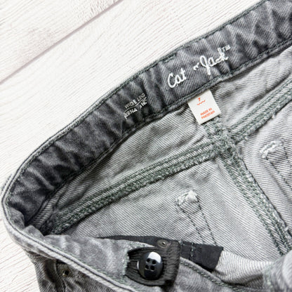 Cat & Jack Gray Wide Leg Jeans Denim Youth Stylish Comfortable Fit 7
