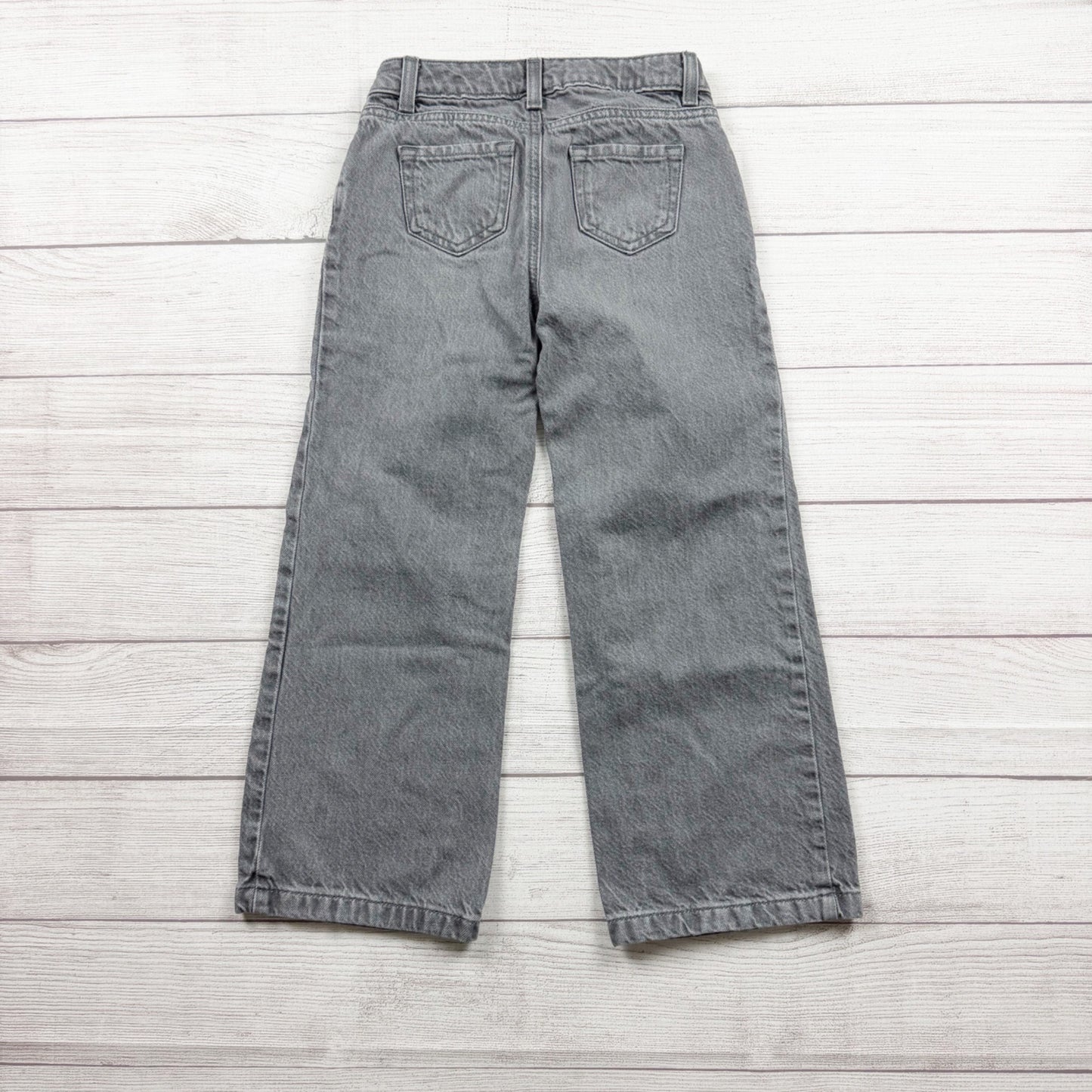 Cat & Jack Gray Wide Leg Jeans Denim Youth Stylish Comfortable Fit 7