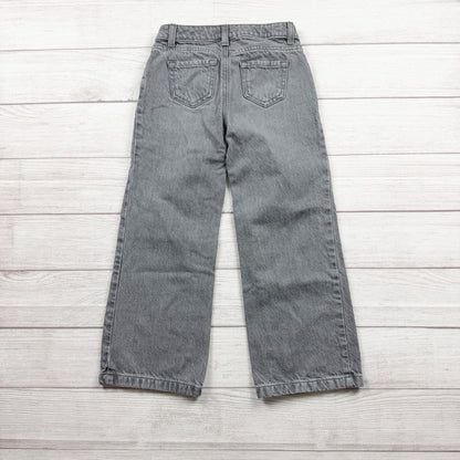 Cat & Jack Gray Wide Leg Jeans Denim Youth Stylish Comfortable Fit 7
