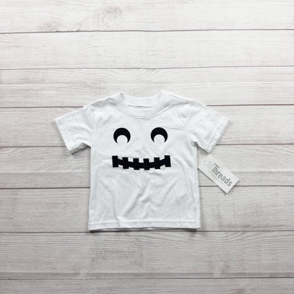10Threads Baby Short Sleeve Graphic Tee Halloween Face Design NWT 12-18 Months