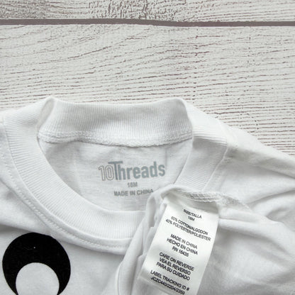 10Threads Baby Short Sleeve Graphic Tee Halloween Face Design NWT 12-18 Months