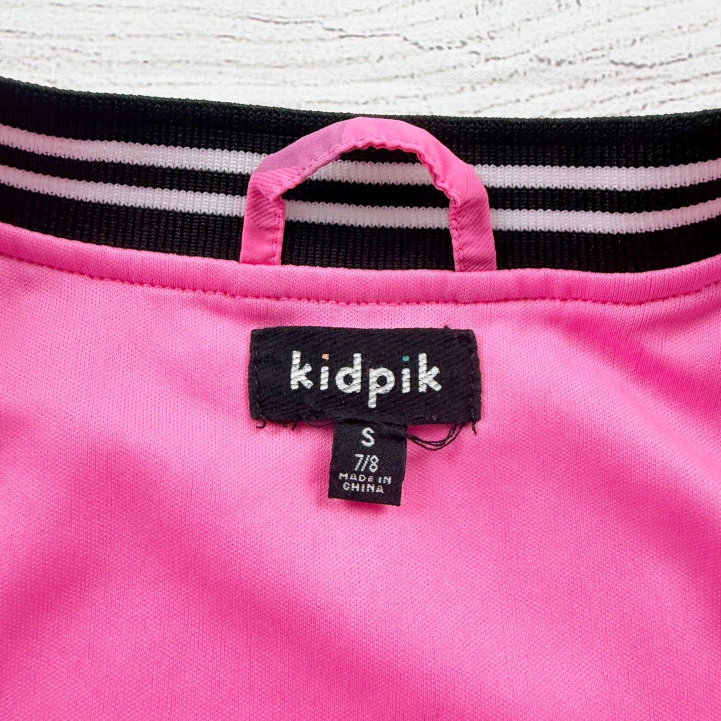 Kidpik Girls Bomber Jacket Pink Camo Zip Up Lightweight Coat 7-8