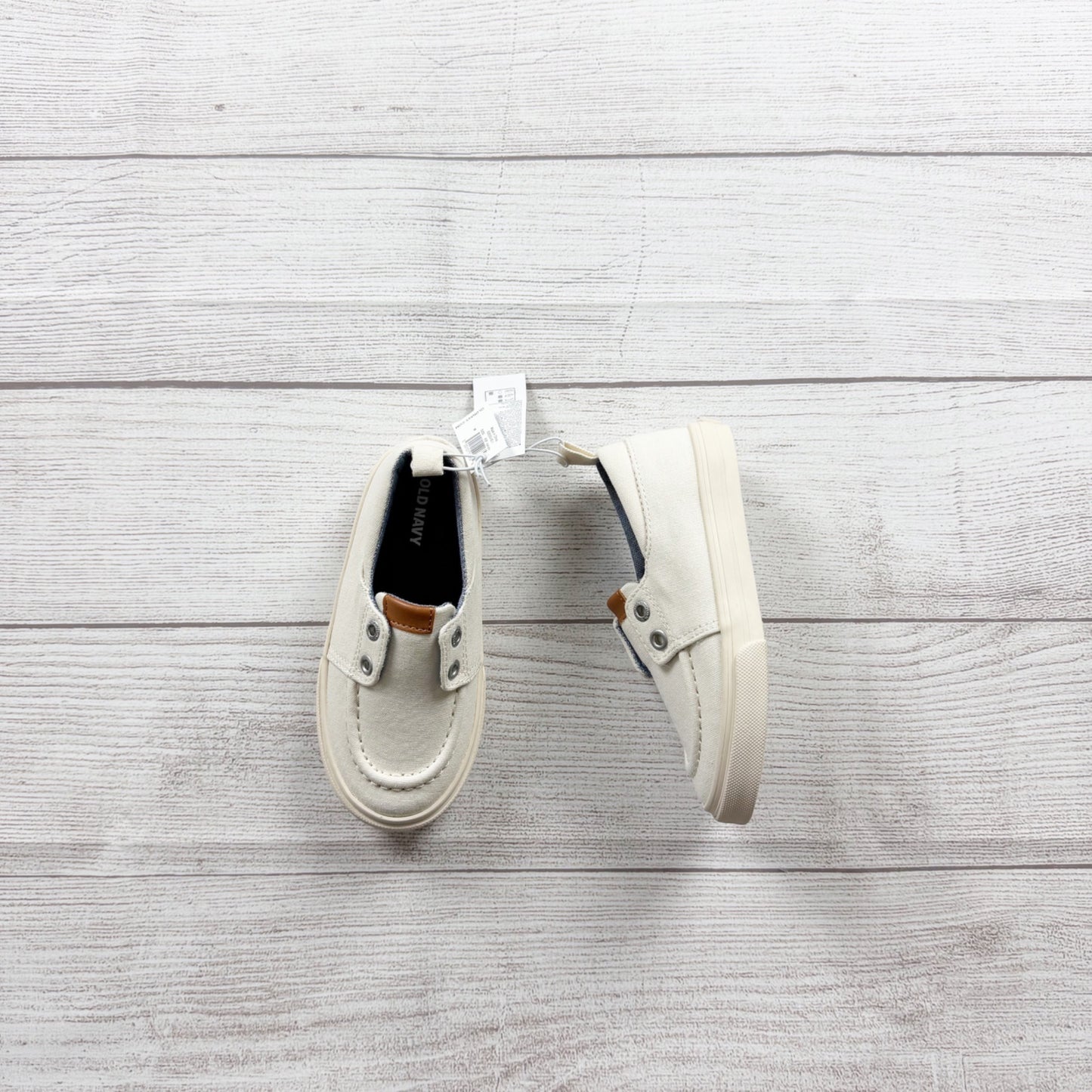 Old Navy Kids Canvas Slip On Sneakers Loafer Boat Shoes NWT 8 Toddler