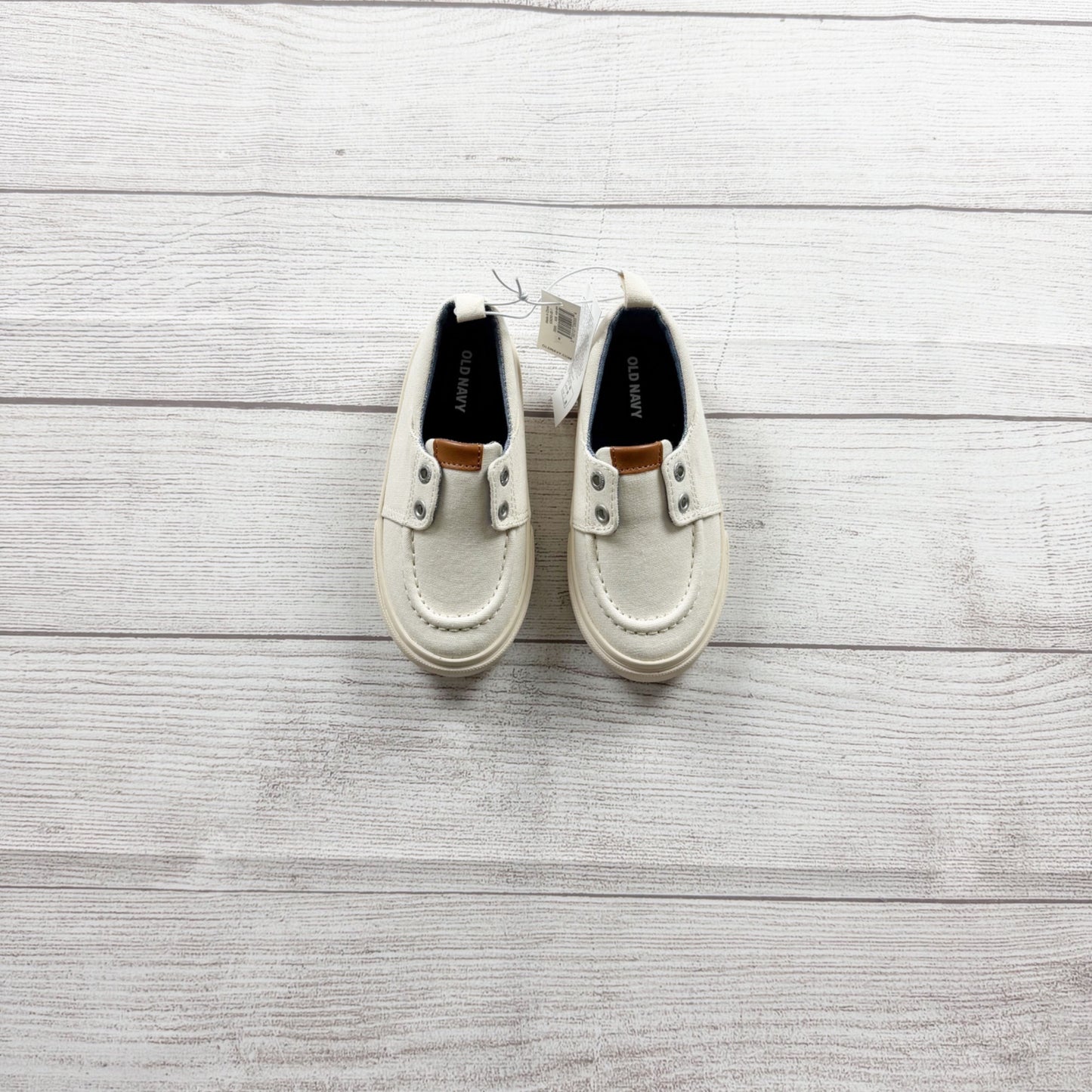 Old Navy Kids Canvas Slip On Sneakers Loafer Boat Shoes NWT 8 Toddler