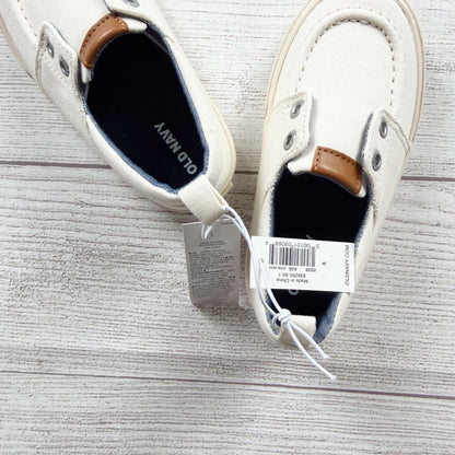 Old Navy Kids Canvas Slip On Sneakers Loafer Boat Shoes NWT 8 Toddler
