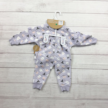 Lila & Jack Toddler 2 Piece Quilted Ghost Pumpkin Outfit Set NWT 12-18 Months