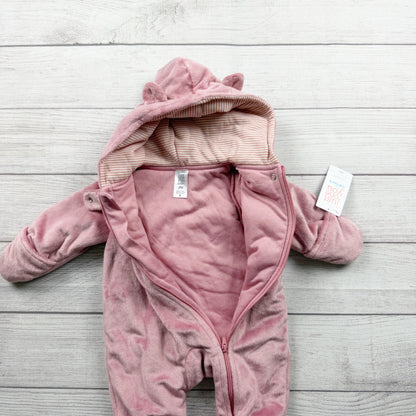 Just One You Carter's Infant Pink Fox Hooded Bunting Ears NWT 0-3 Months