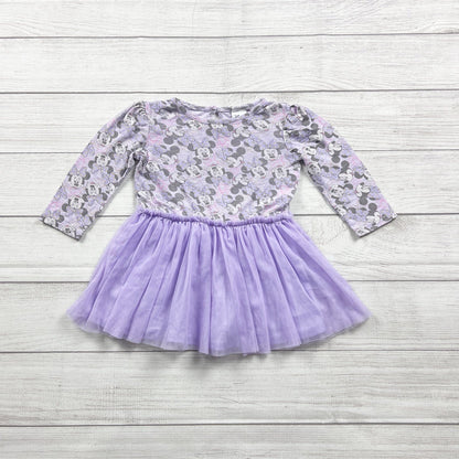 Disney Minnie Mouse Toddler Girl Dress Tulle Skirt Long Sleeve Twirl 3T