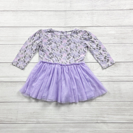Disney Minnie Mouse Toddler Girl Dress Tulle Skirt Long Sleeve Twirl 3T