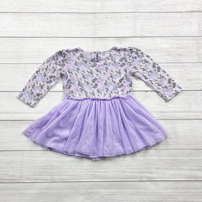 Disney Minnie Mouse Toddler Girl Dress Tulle Skirt Long Sleeve Twirl 3T