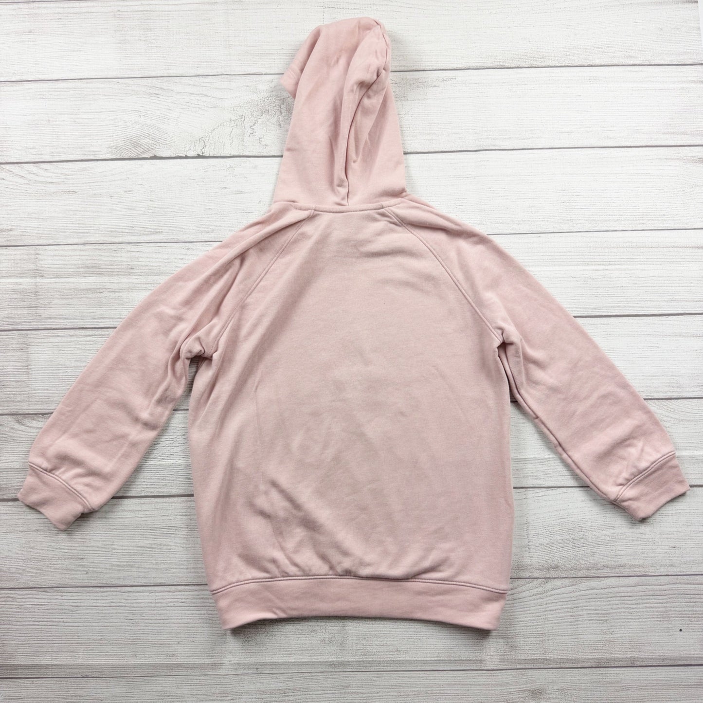 Old Navy Girls Pink Hoodie Sweatshirt “Radiate Good Vibes” Graphic M (8)