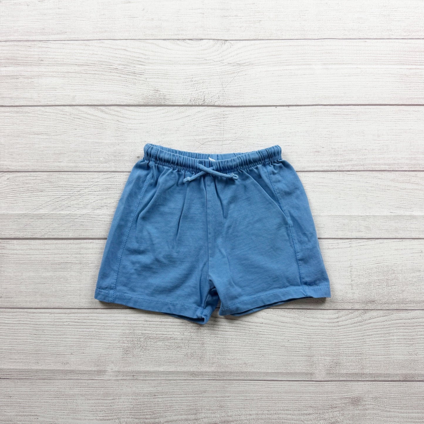 Zara Kids Elastic Waist Blue Shorts Lightweight Pocket 4-5