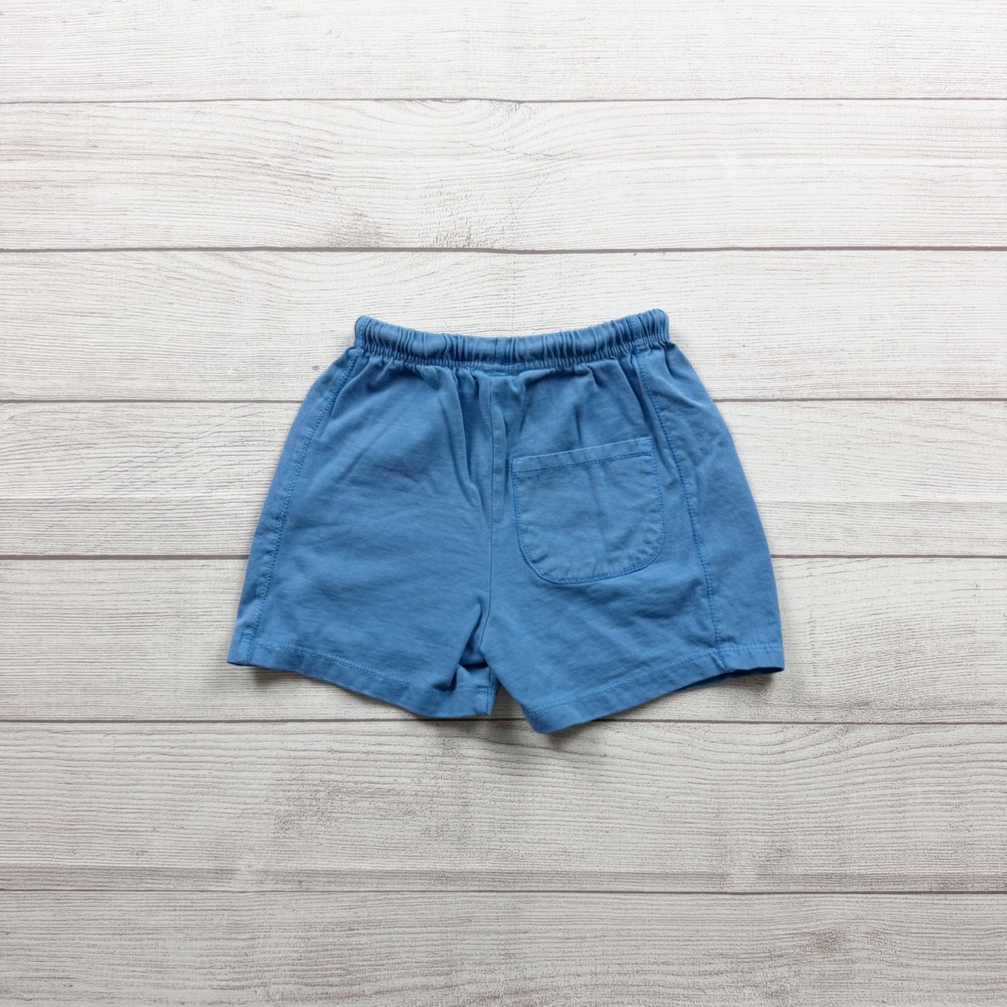 Zara Kids Elastic Waist Blue Shorts Lightweight Pocket 4-5