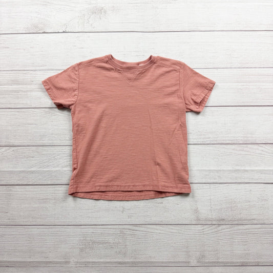 Zara Kids Dusty Salmon Pink Short Sleeve Cotton TShirt 4-5