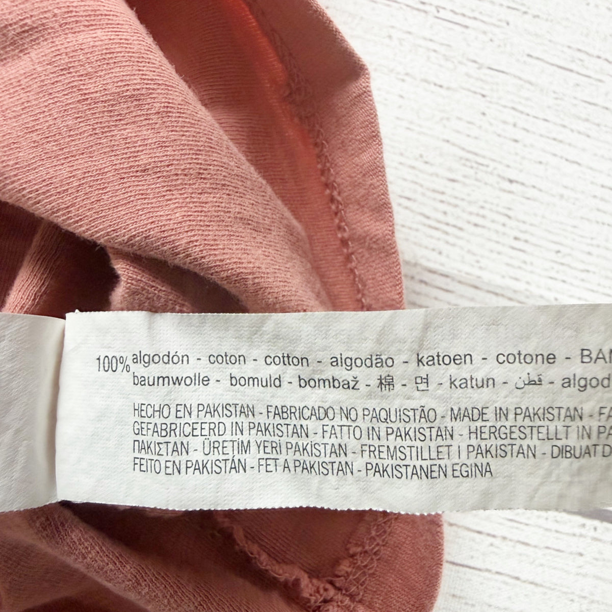 Zara Kids Dusty Salmon Pink Short Sleeve Cotton TShirt 4-5